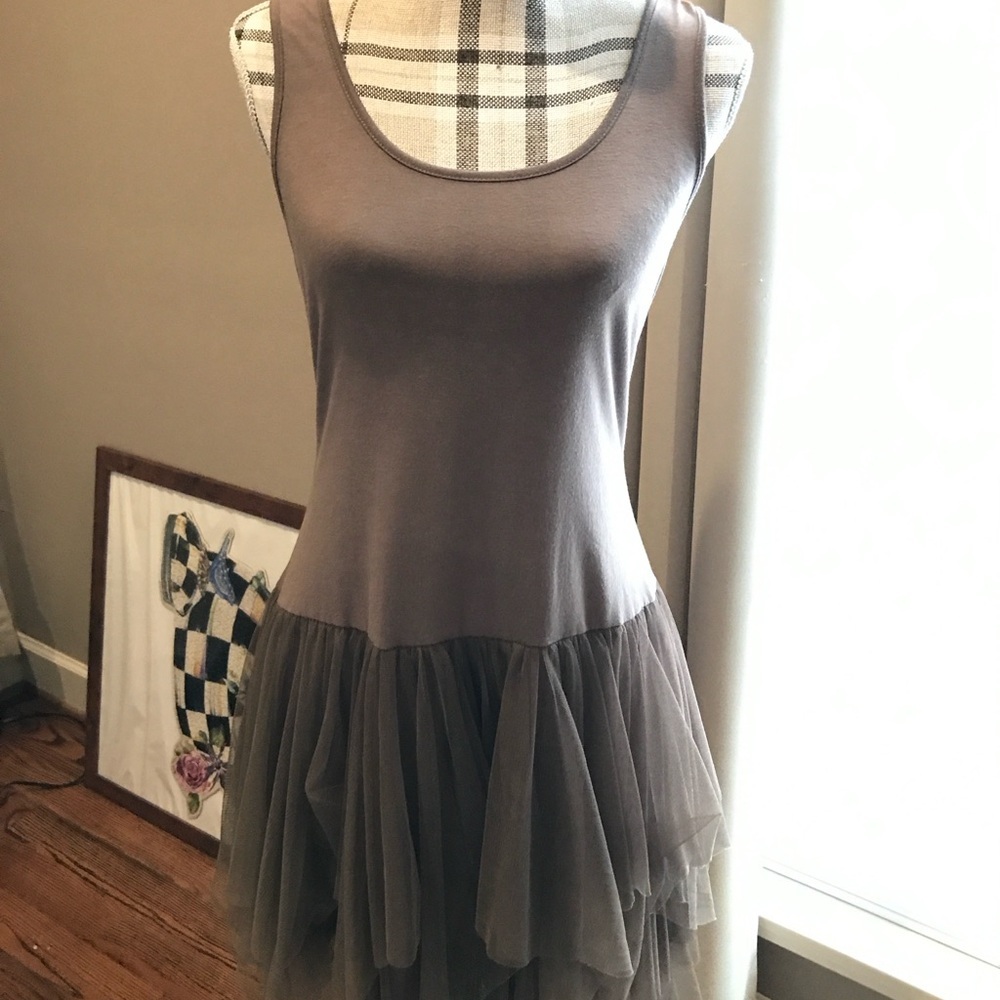Ryu Gray Sleeveless Mini Dress